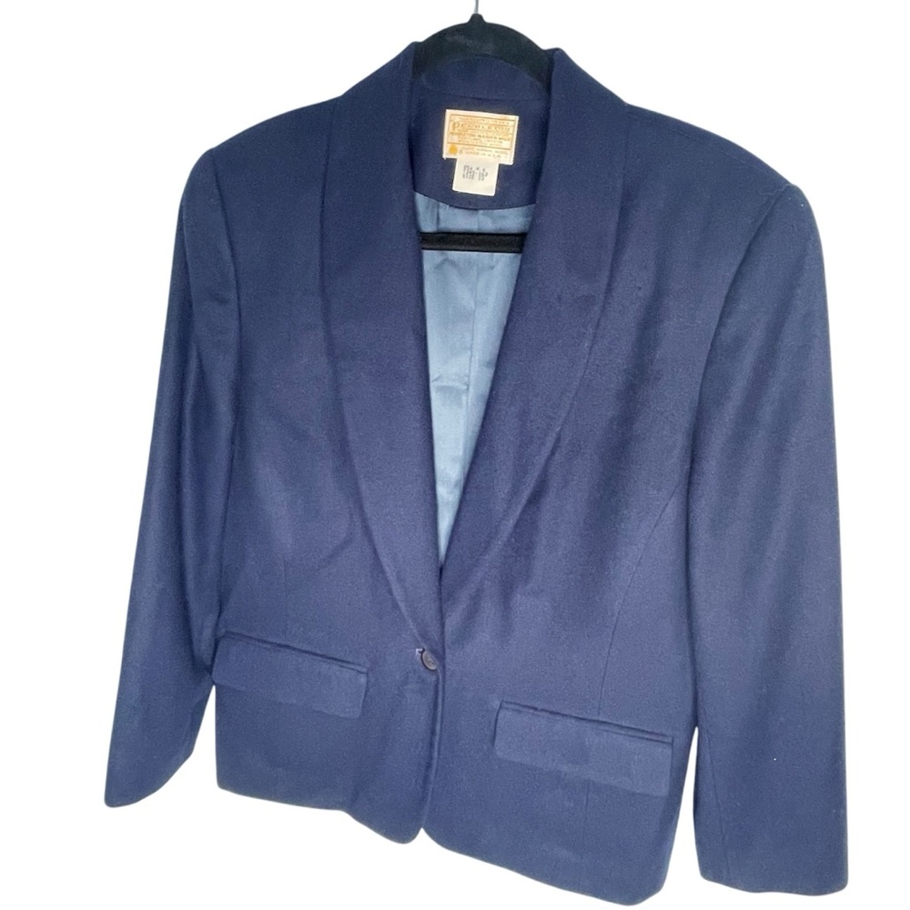 Vintage Pendleton Structured Blazer Jacket Virgin… - image 1